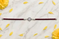 Elegant Crystal Charm Rakhi