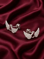 Silver Angel Wing Earring