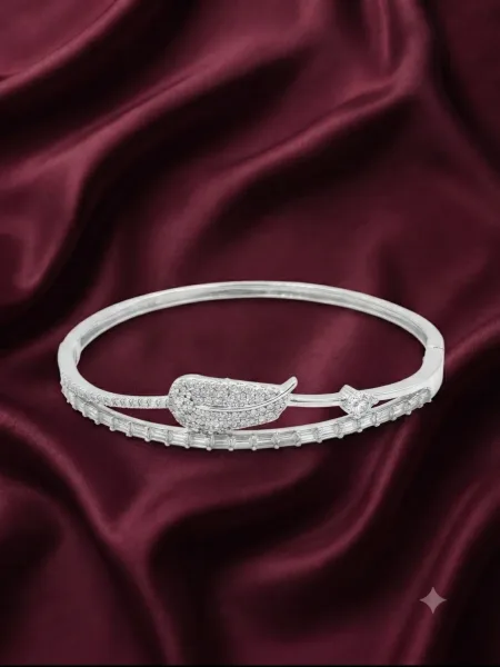 Celeste Leaf Grace Cuff Bracelet