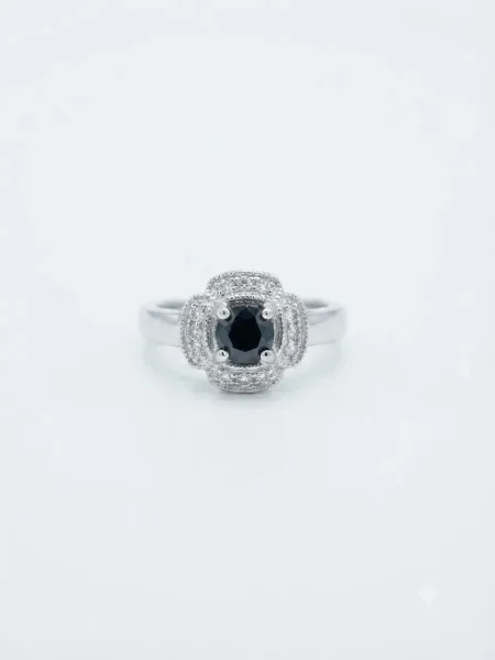 Noir Halo Ring