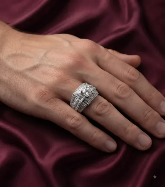 Regal Radiance Statement Ring