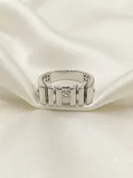 Bar-Setting Ring with Central Solitaire