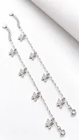 Silver Butterfly Charm Anklet