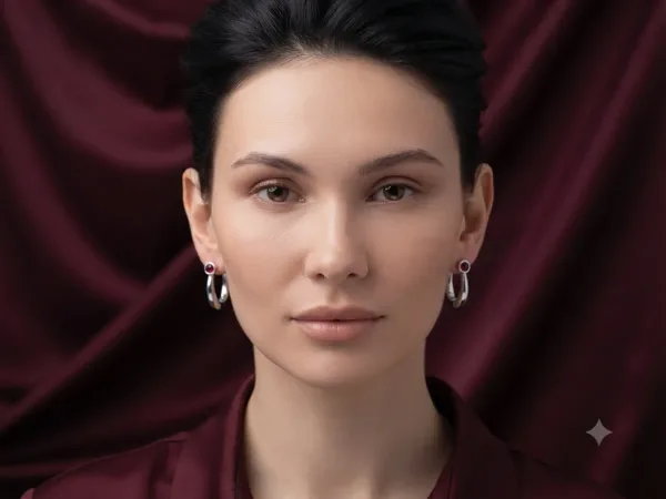 * Ruby Charm Hoops