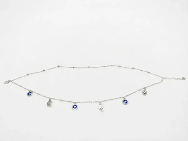 Celestial Evil Eye & Hamsa Anklet