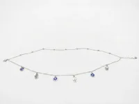 Celestial Evil Eye & Hamsa Anklet