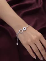Celestial Loop Silver Bracelet