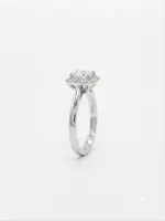 Halo Cushion Radiance Ring