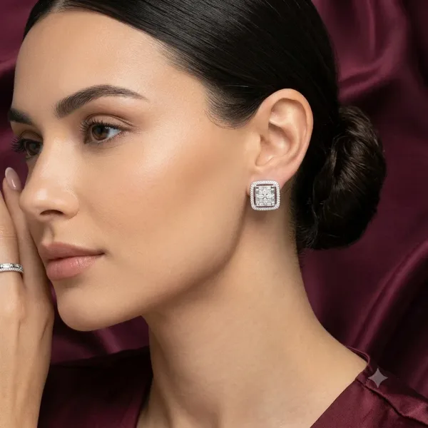 Nova Square Stud Earrings