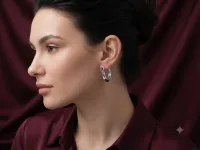 * Ruby Charm Hoops
