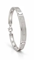 Pavé Luxe Geometric Sterling Silver Bracelet