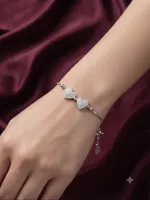 crystal heart charms