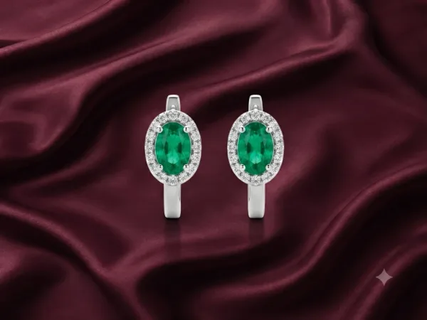 Emerald Majesty Hoops