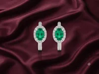 Emerald Majesty Hoops