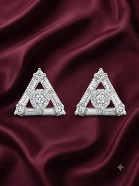 Aurelia Triangle Stud Earrings