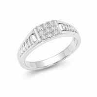 Ribbed Band Ring