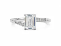 Classic Emerald-Cut Solitaire Ring