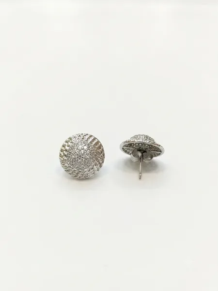 Alternative: Vintage Spiral Pavé Button Tops