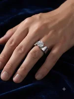 Sculpted Solitaire Statement Ring