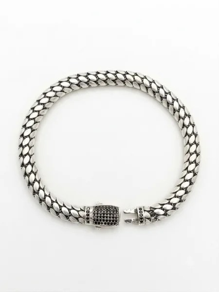Obsidian Dragon Link Bracelet