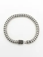 Obsidian Dragon Link Bracelet