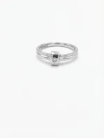 Sterling Silver Minimalist Solitaire Ring