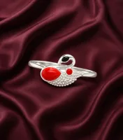 Red Swan Love Kids Ring