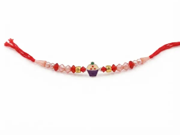 Sweet Cupcake Charm Rakhi