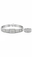 Luxe Pavé Link Bracelet & Ring Set