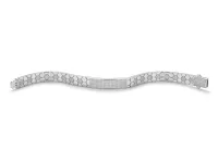 Hexagon CZ ID Bracelet