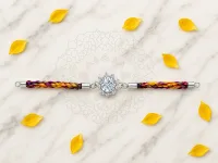 Rainbow Crystal 925 Sterling Silver Rakhi