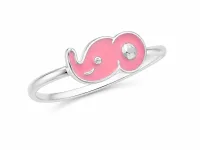 Pink Bunny Soccer Kids Ring