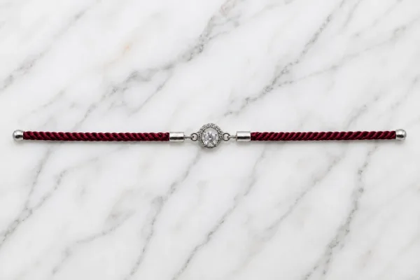 Elegant Crystal Charm Rakhi