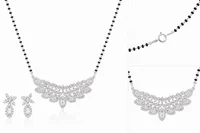 Royal Floral Cascade Diamond Mangalsutra