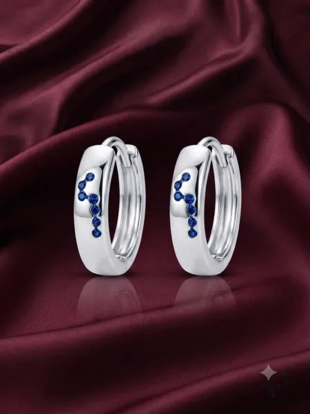 Celestial Sapphire Hoop