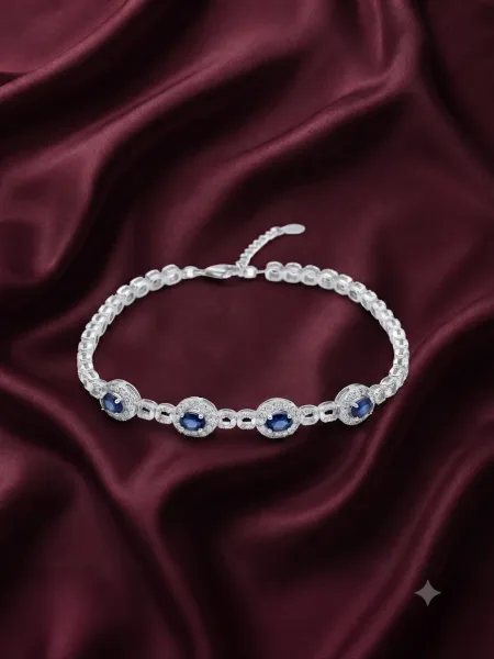 Celeste Azure Halo Bracelet