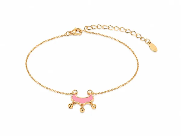 Pink Charm Bell Bracelet