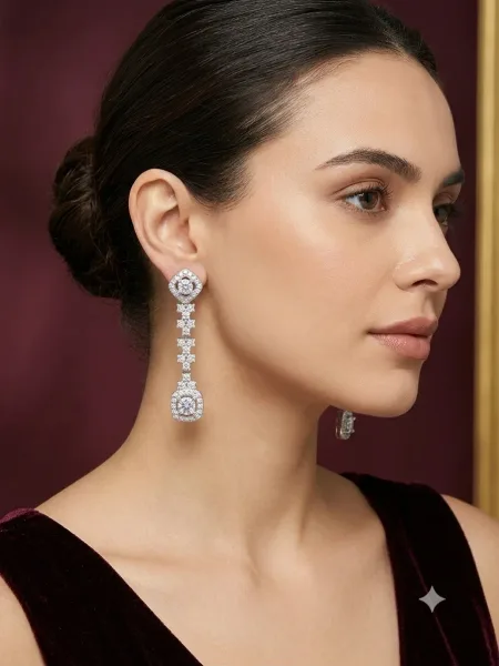 Diamond Drop Earrings