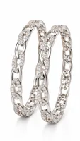 Silver Crystal Link Bangle