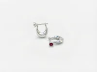 * Ruby Charm Hoops