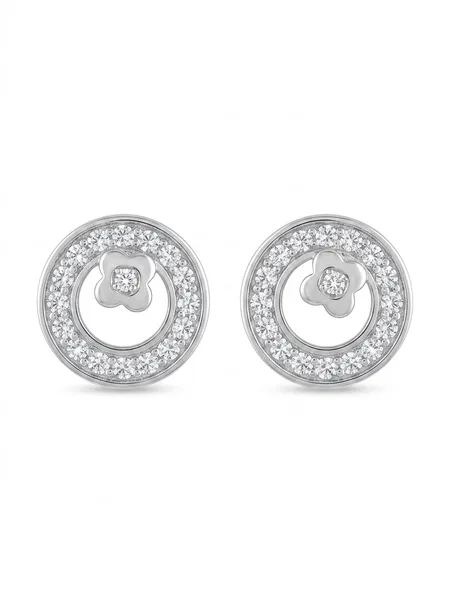 Celestial Circle Stud Earrings