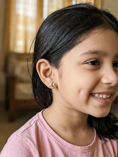 Honeybee Enamel Flat-Back Stud Earrings (Baby / Kids Ear Tops)