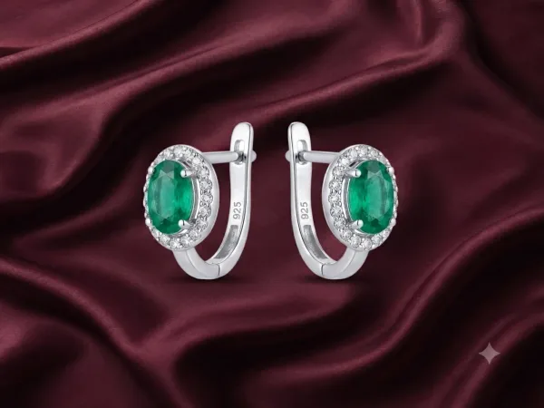 Emerald Majesty Hoops