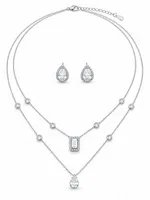 Elegant Double-Layer Teardrop Set