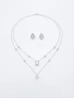 Elegant Double-Layer Teardrop Set