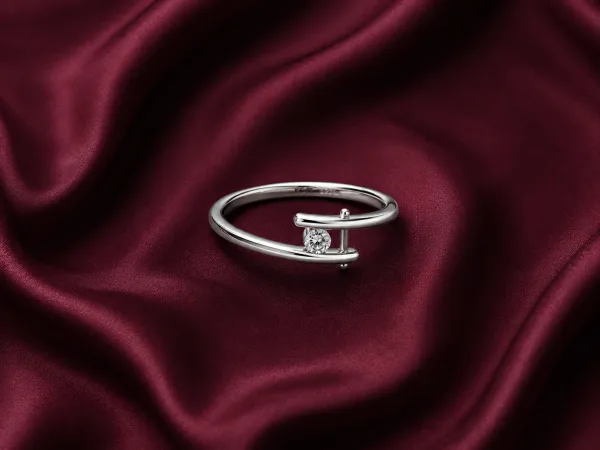 Sterling Silver Elegant Open Wrap Ring