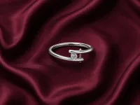 Sterling Silver Elegant Open Wrap Ring