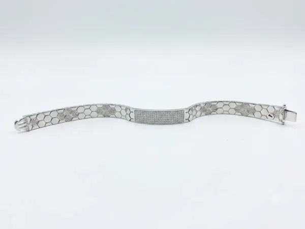 Honeycomb Luxe Silver Bracelet