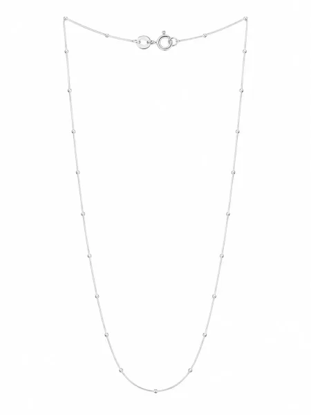 Classic Pearl Bead Silver Chain