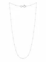 Classic Pearl Bead Silver Chain